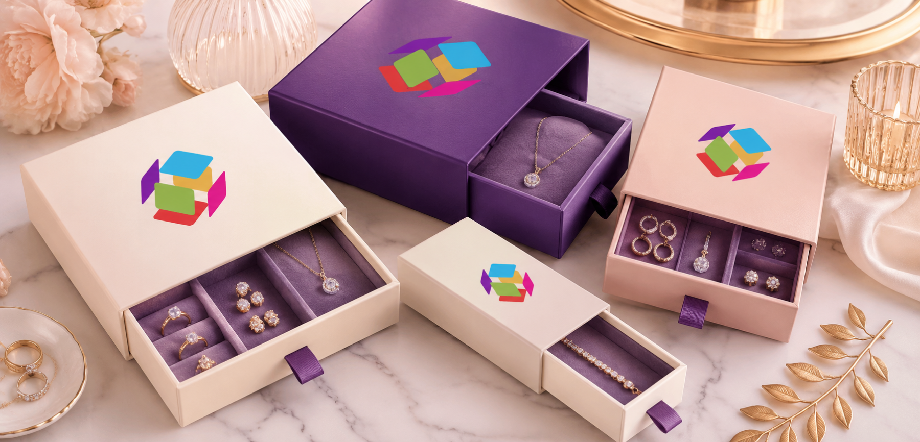 Drawer Rigid Jewelry Display Boxes